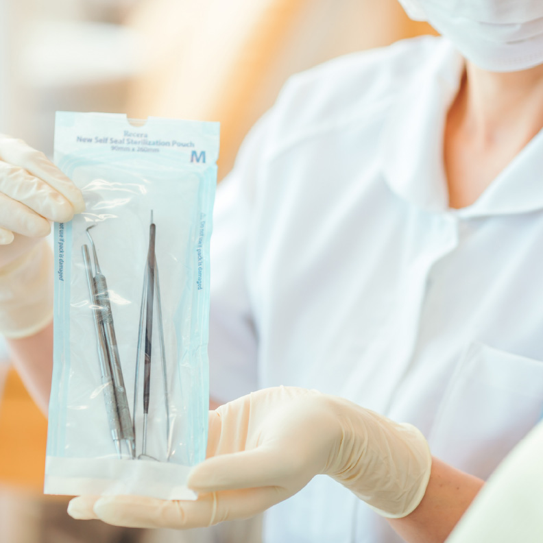 滅菌対策をしっかりとおこなっております